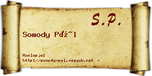 Somody Pál névjegykártya
